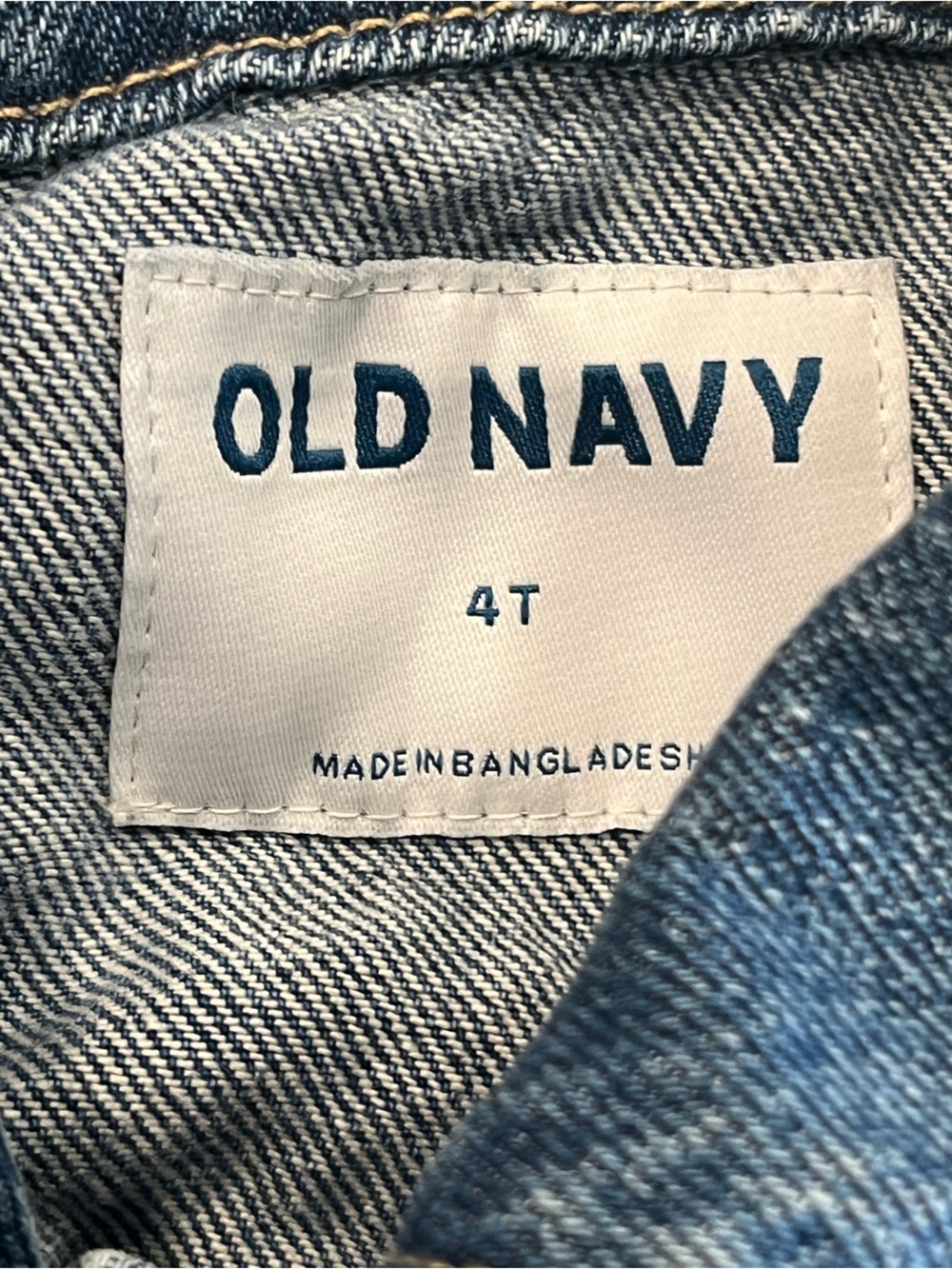 Denim Jacket Old Navy 4t - Picture 3 of 3